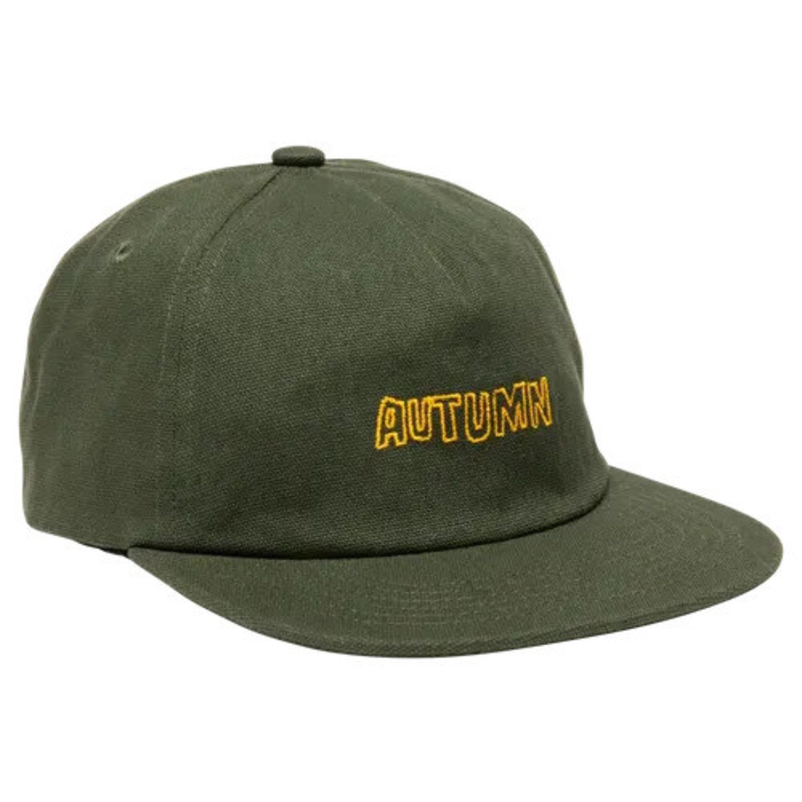 Autumn Autumn 5-Panel Snapback Twill Hat - Dark Green