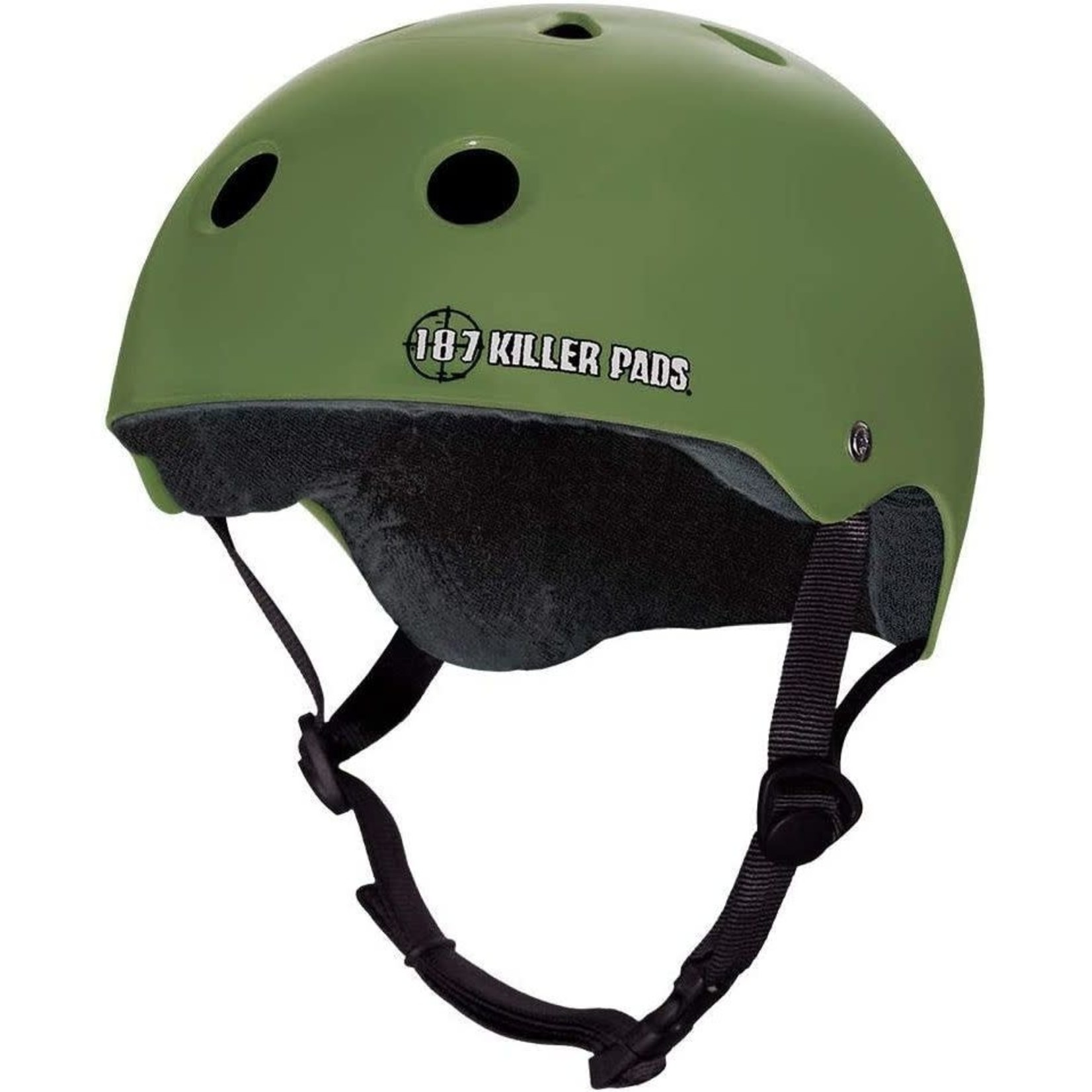 187 Killer Pads 187 Killer Pads Pro Helmet Sweatsaver Liner Matte Army Green -