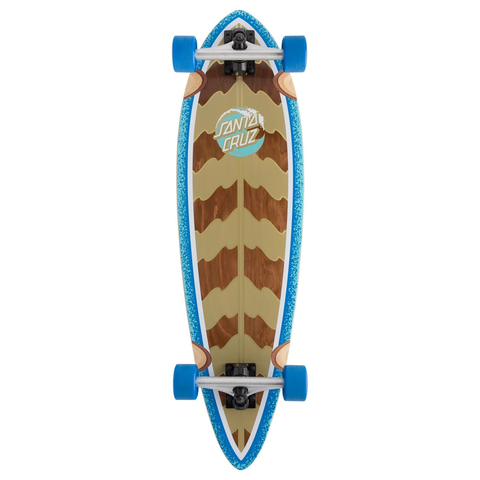 Santa Cruz Skateboards Santa Cruz Stipple Wave Dot Pintail Cruiser - 9.20" x 33"