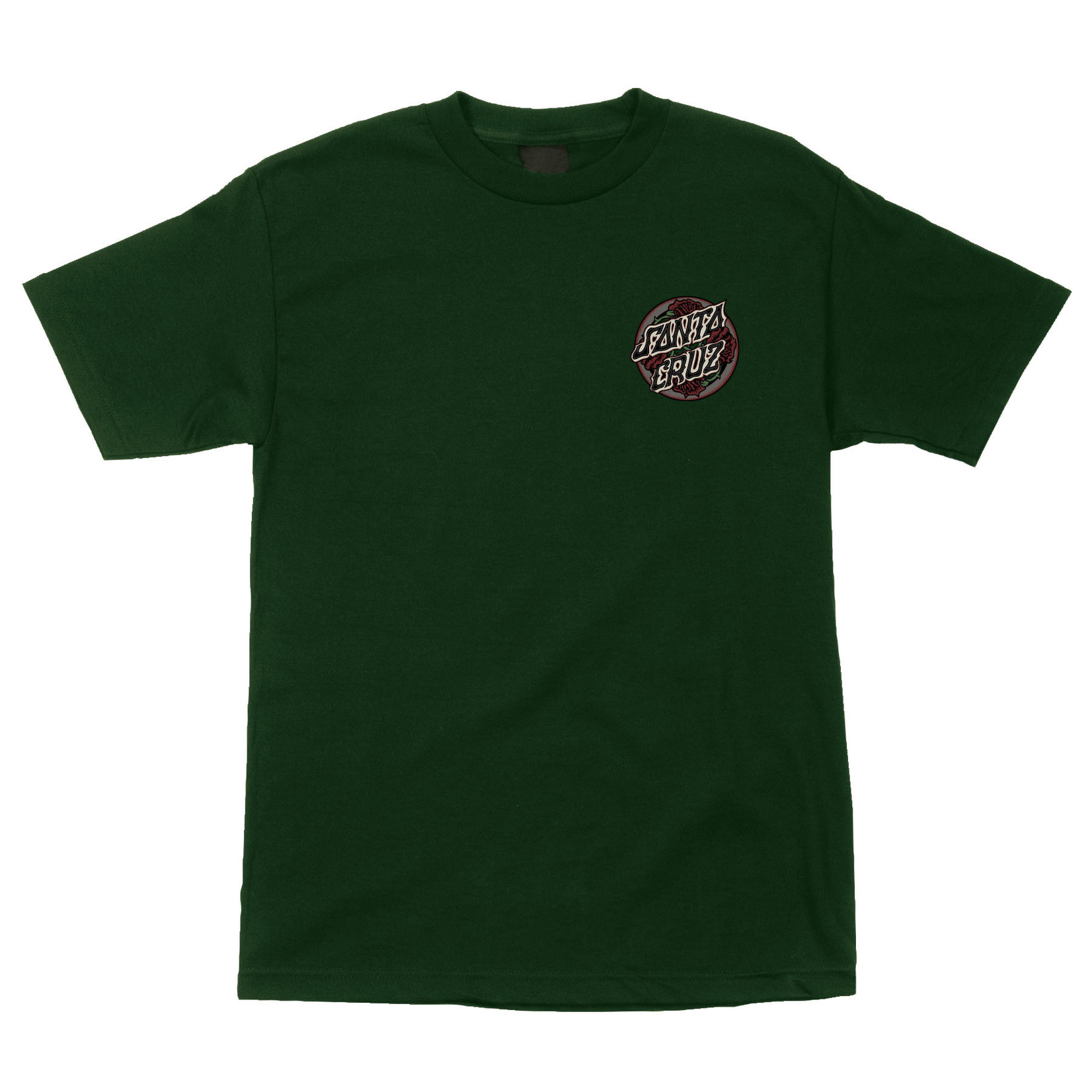 Santa Cruz Skateboards Santa Cruz Dressen Roses Dot T-Shirt - Forest Green