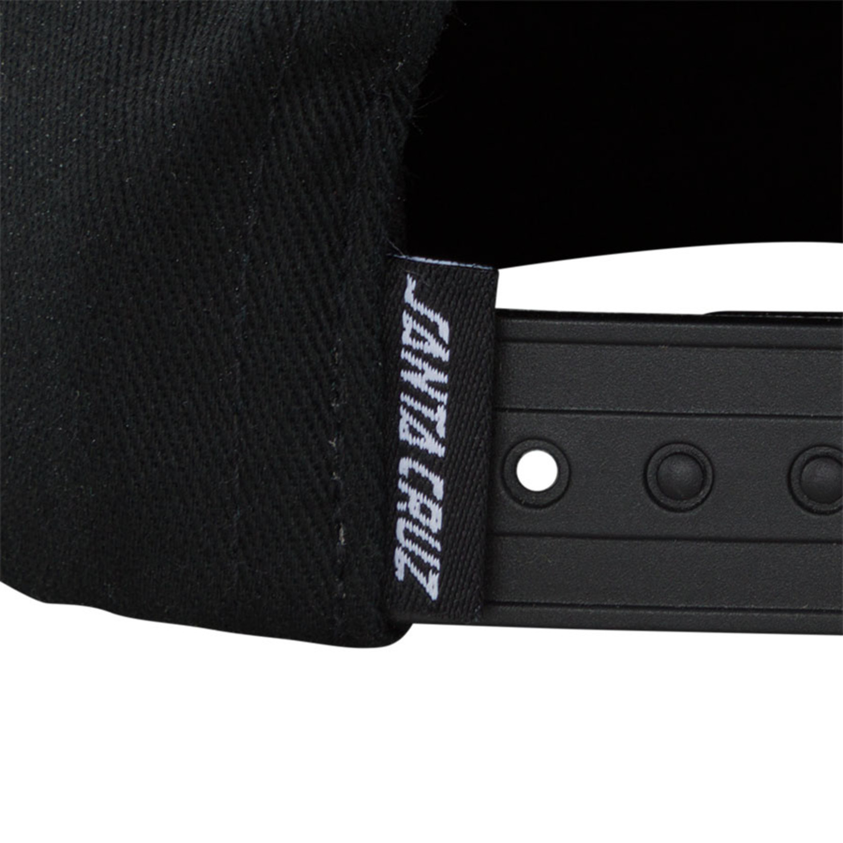 Santa Cruz Skateboards Santa Cruz Flamed Not a Dot Mid Profile Hat - Black