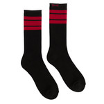 Independent Independent Span Crew Socks 9-11 - Black/Red