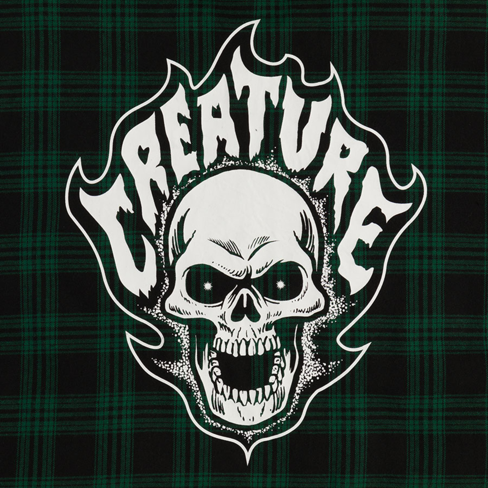 Creature Creature Bonehead L/S Hood Flannel Jacket - Black/Green