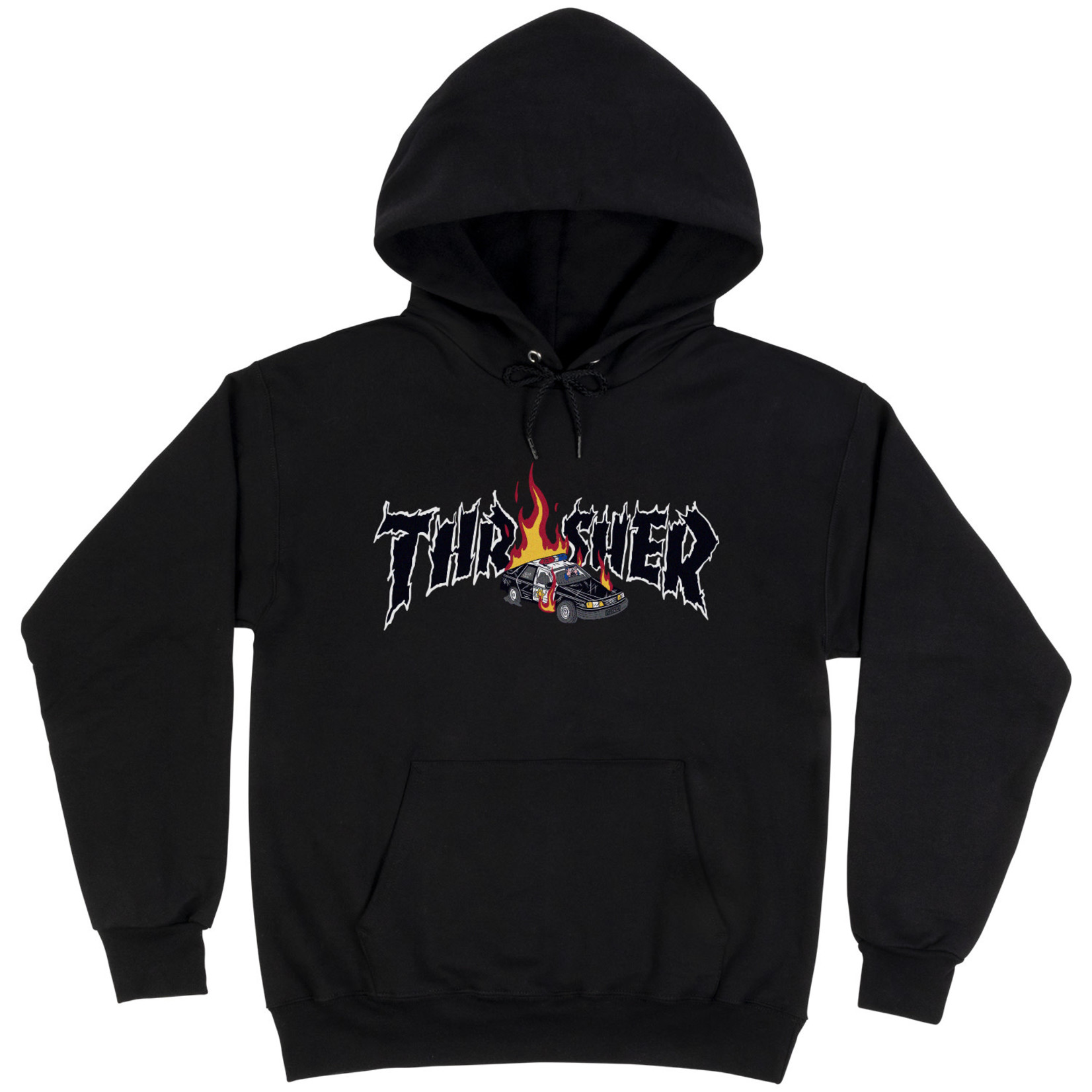 Thrasher Cop Car Hoodie- Black - Attic Skate & Snow Shop