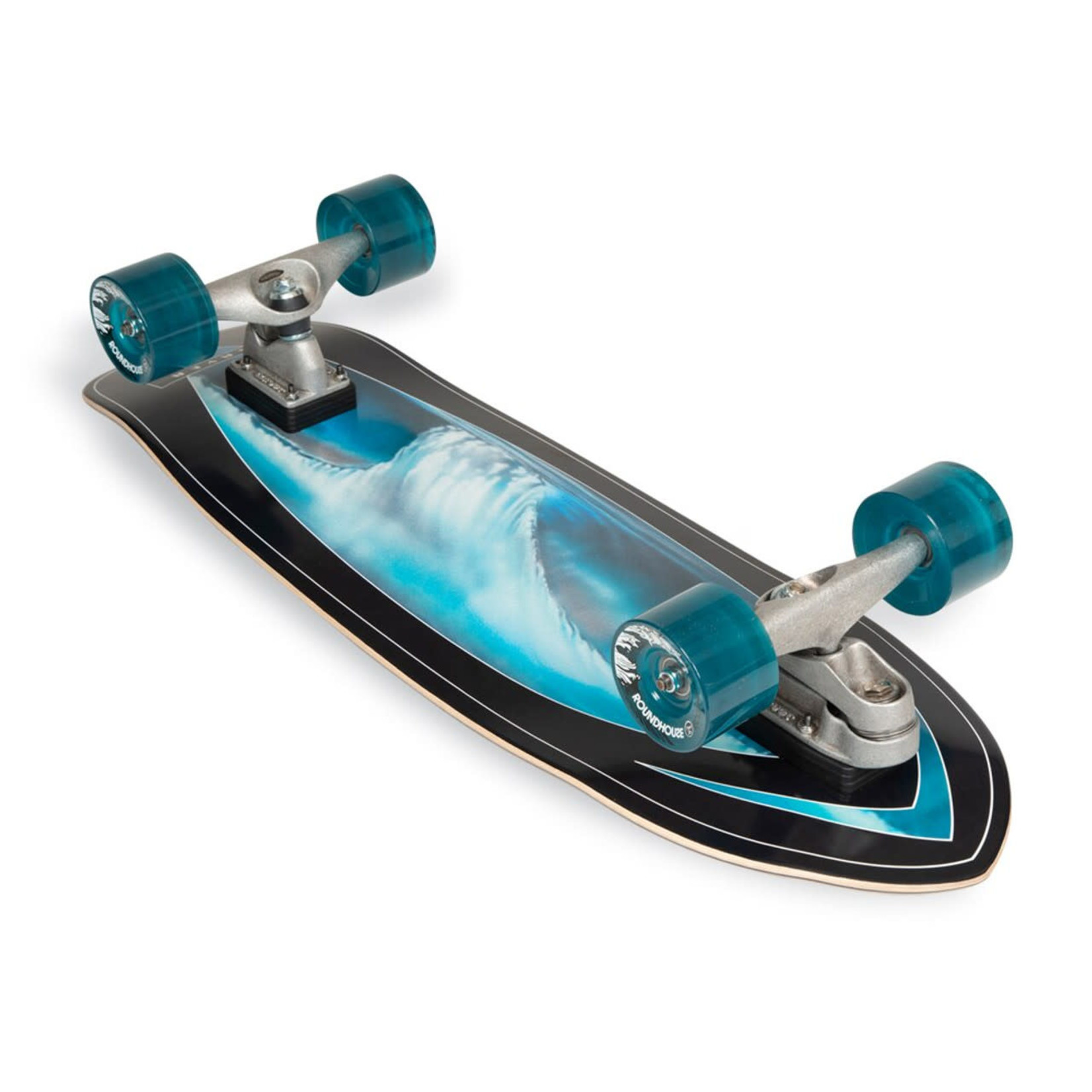 カーバー スケートボード スーパー サーファー コンプリート 【CARVER SKATEBOARDS SUPER SURFER C7 TRUCK  COMPLETE】 サーフスケート カラー:75mm MAG Aqua Eco/Deck Pad Grip/Raw trucks サイズ:32 x  9.875, スケートボード,コンプリート,サーフスケート