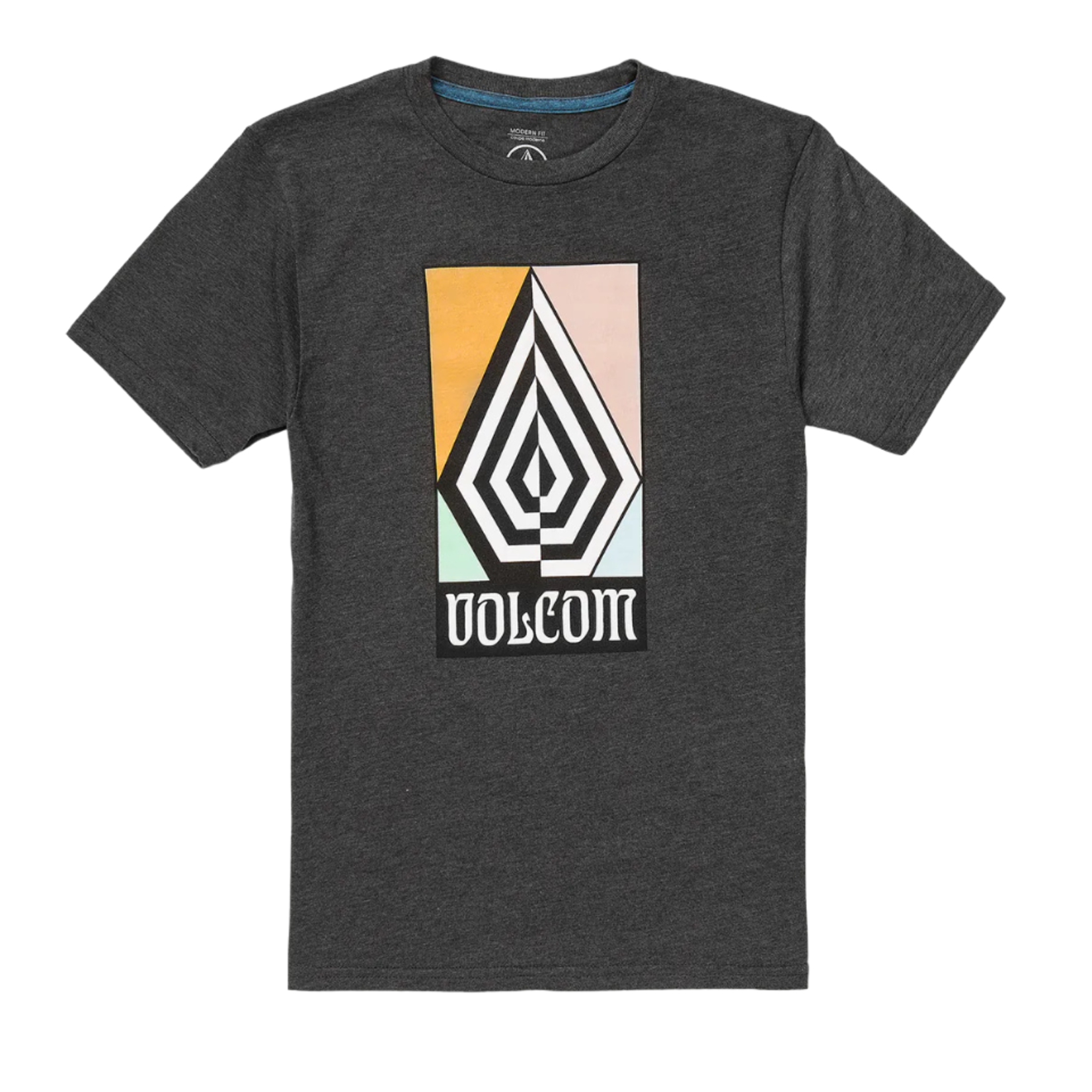 Volcom Volcom Big Boys Divisonz T-Shirt - Dark Black Heather