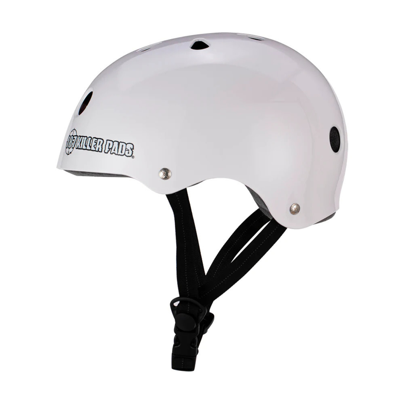 187 Killer Pads Pro Skate Helmet Gloss White Attic Skate & Snow Shop