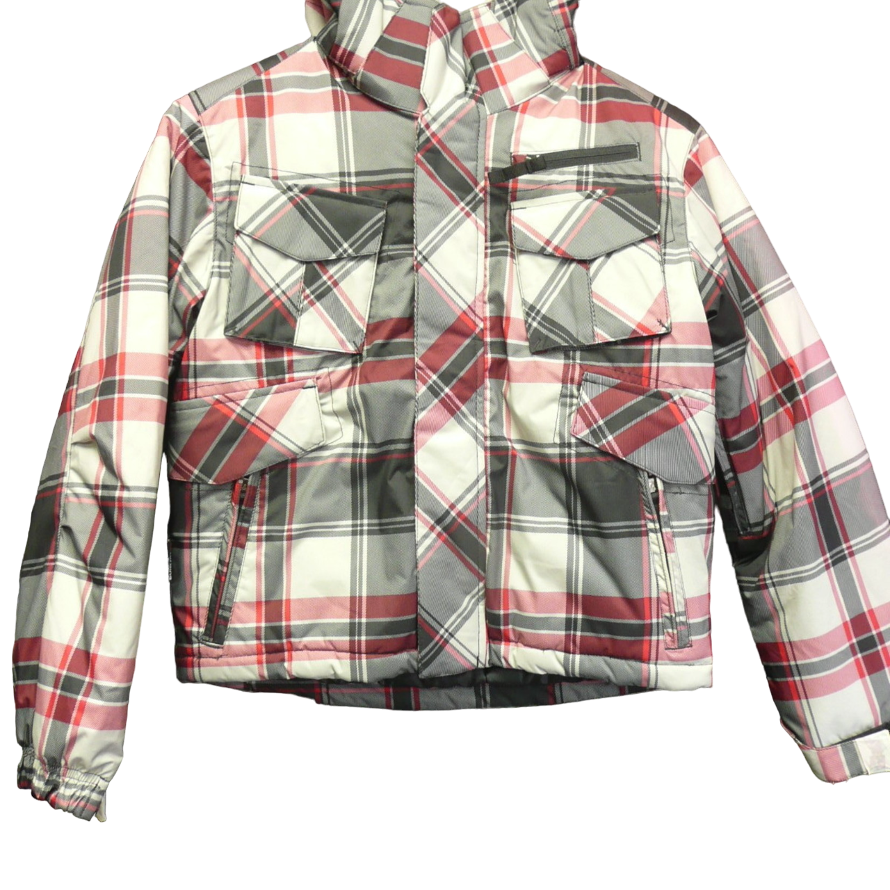 Turbine Turbine Boy’s Shifty Snowboard Jacket - Black Plaid - Attic