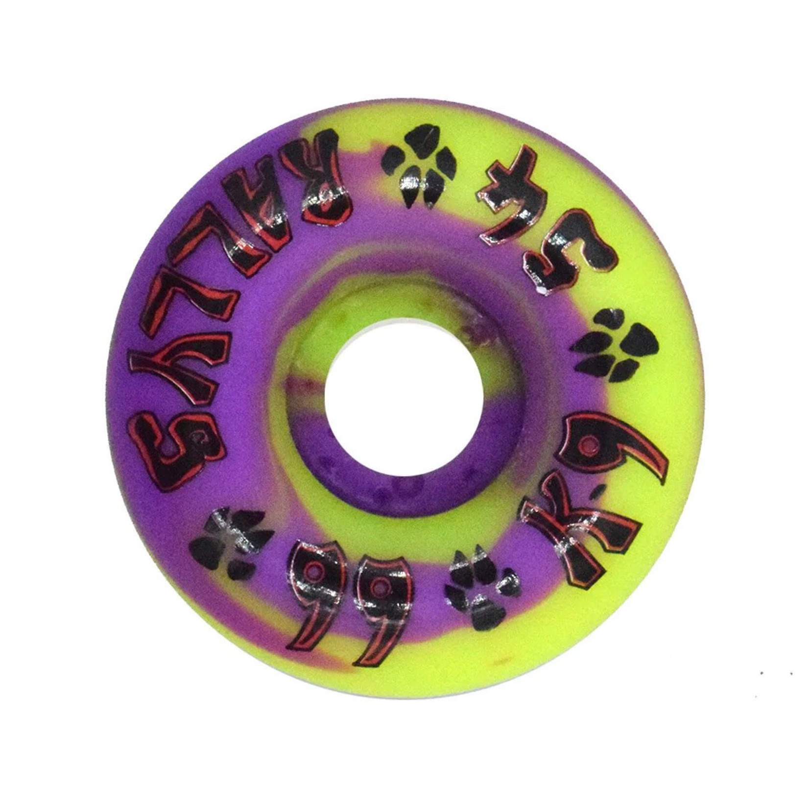 Dogtown Dogtown K-9 Rallys Wheels - 54mm x 99a - Purple / Yellow Swirl (Set of 4)