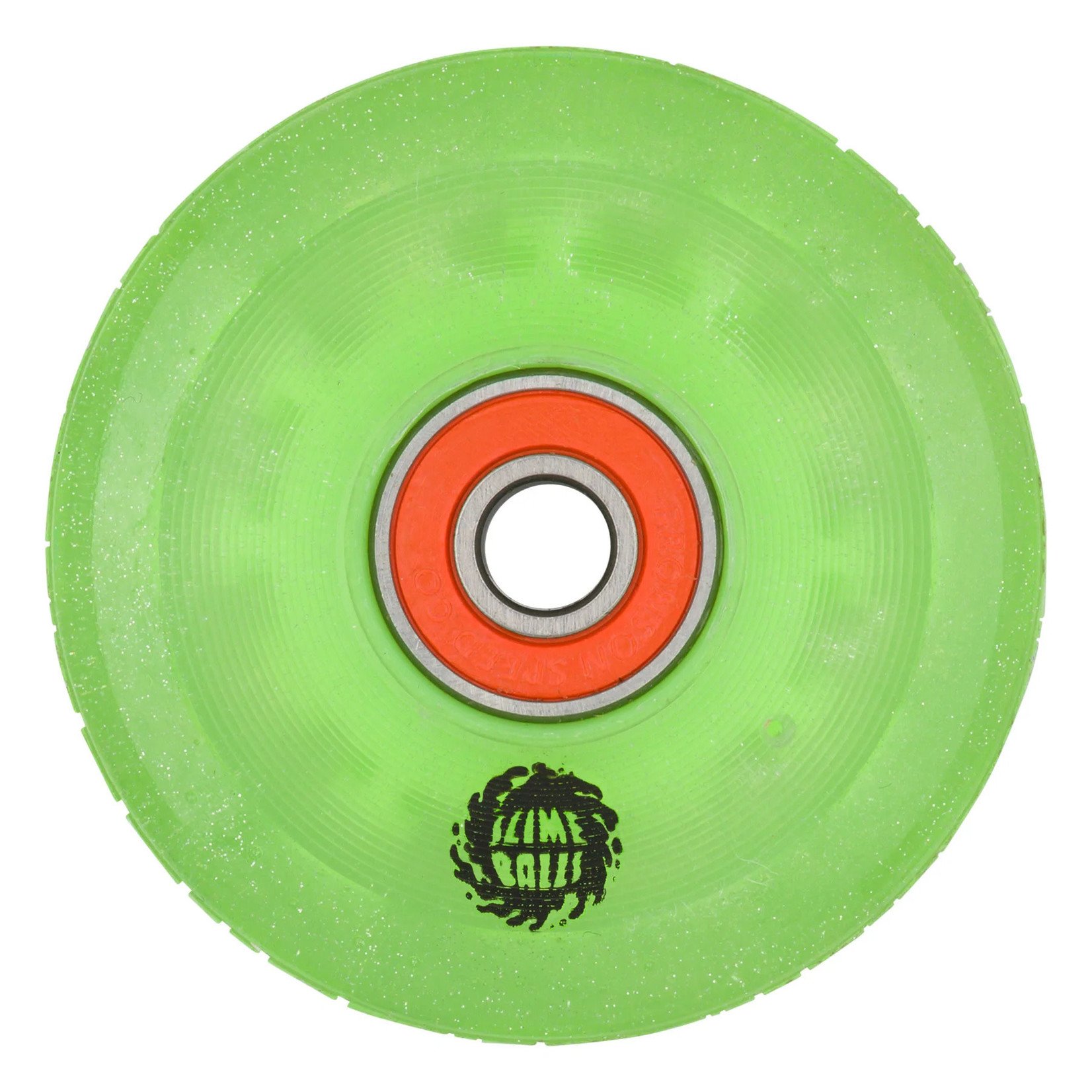 Slime Balls - Light Ups OG Slime Green/Glitter 78A Skateboard Wheels - 60mm