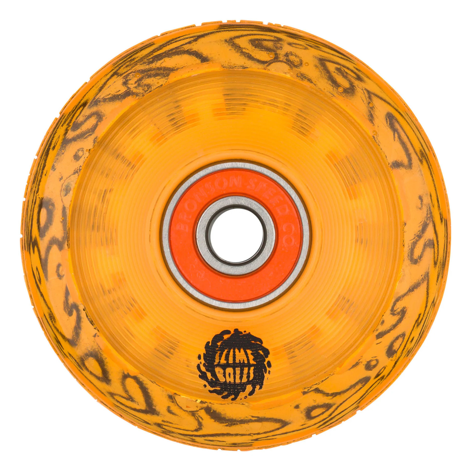 Slime Balls 60mm Light Ups OG Slime Orange 78a Skateboard Wheels Slime Balls