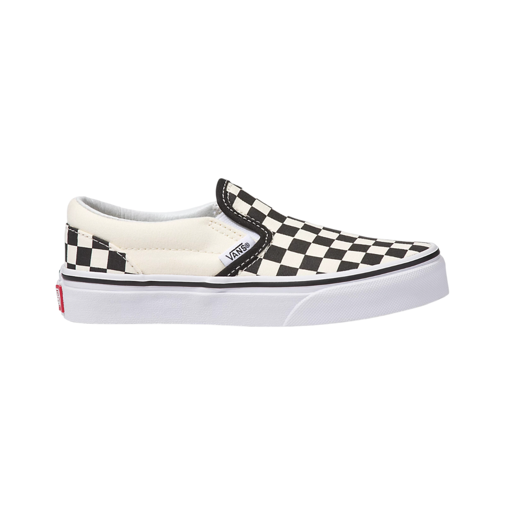 Vans Vans Kids Classic Slip-On Shoes - Checker Black/True White  -