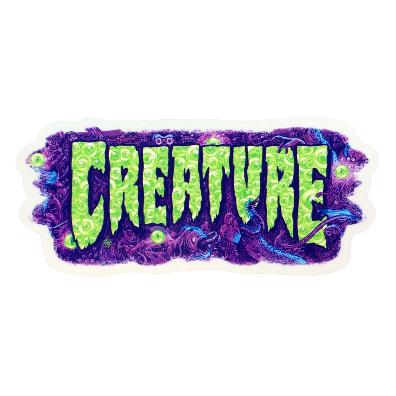 Creature Creature Detox Decal Clear Vinyl Sticker - 7" x 3" (Vintage)