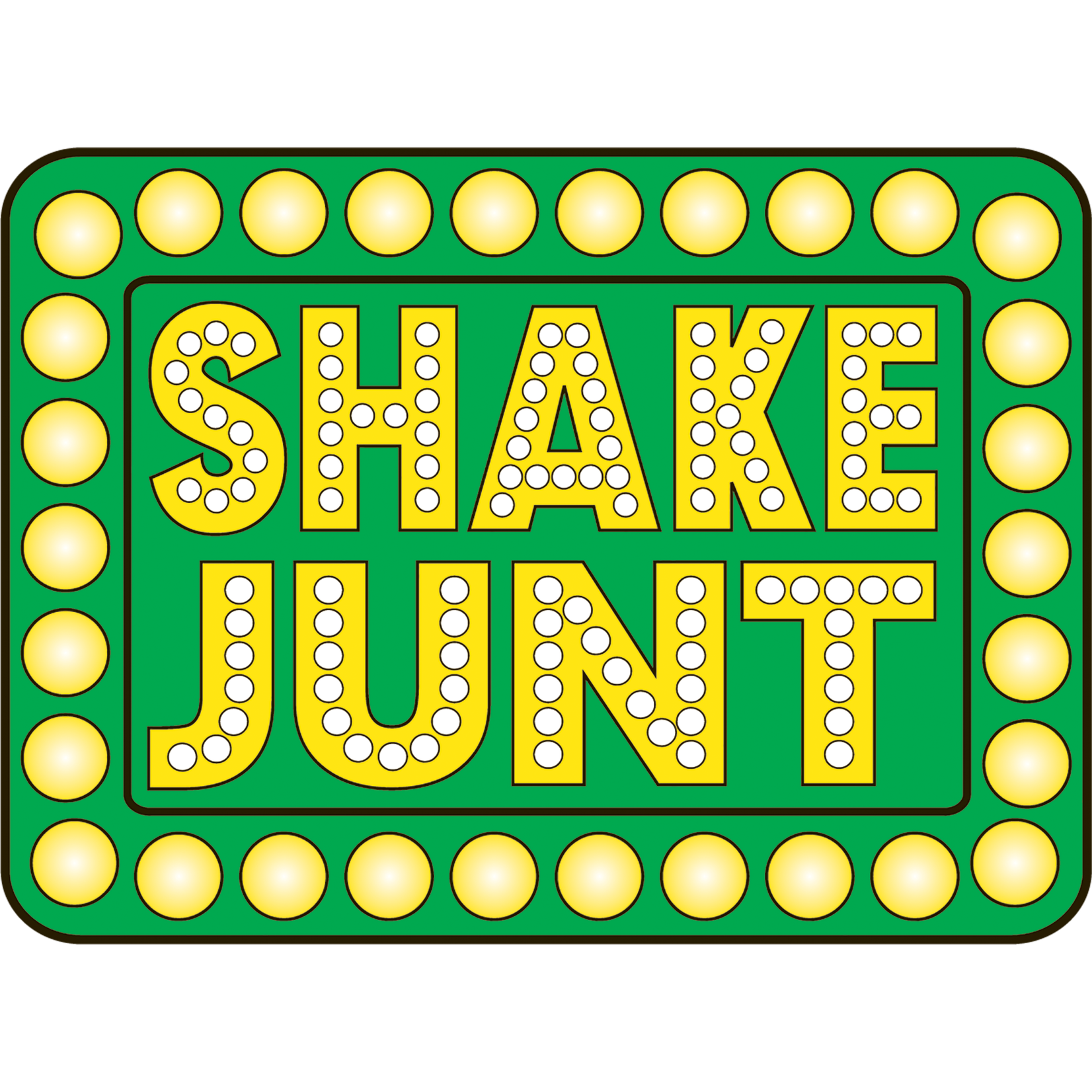 Shake Junt Shake Junt Large Box Logo Sticker - 5.5" x 4"
