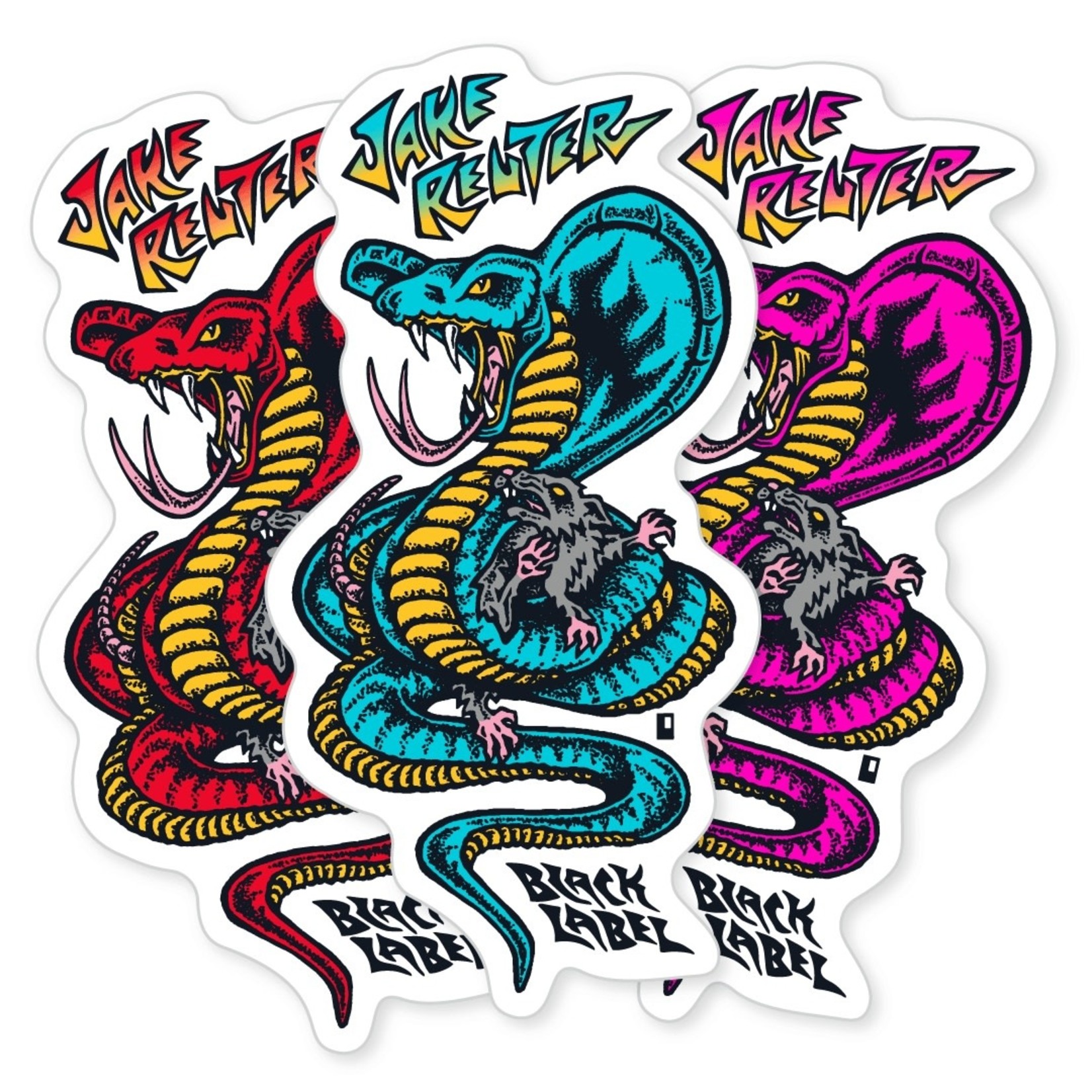 Black Label Black Label Sticker - Jake Reuter Snake & Rat