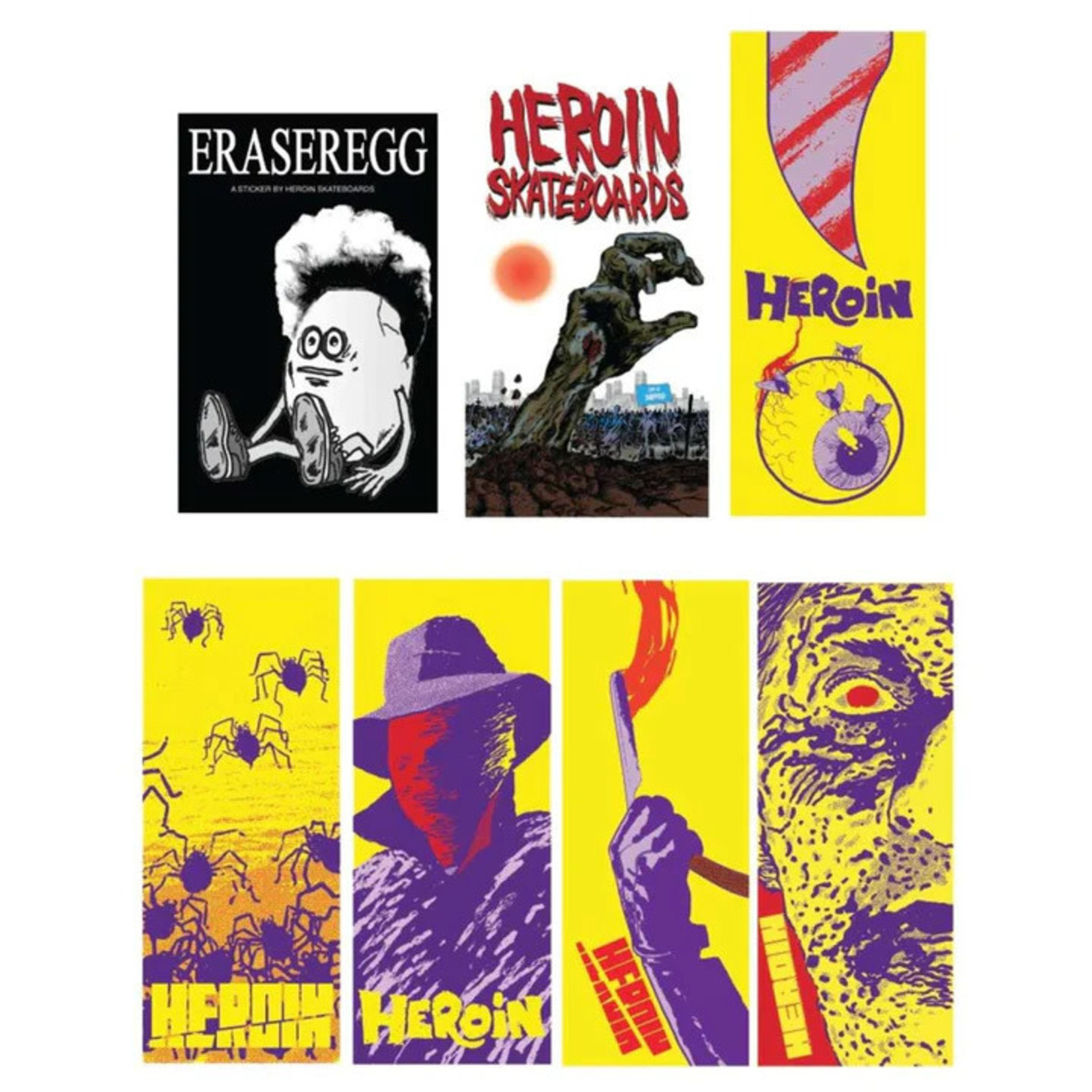 Heroin Heroin Skateboards SP21 Stickers - Assorted