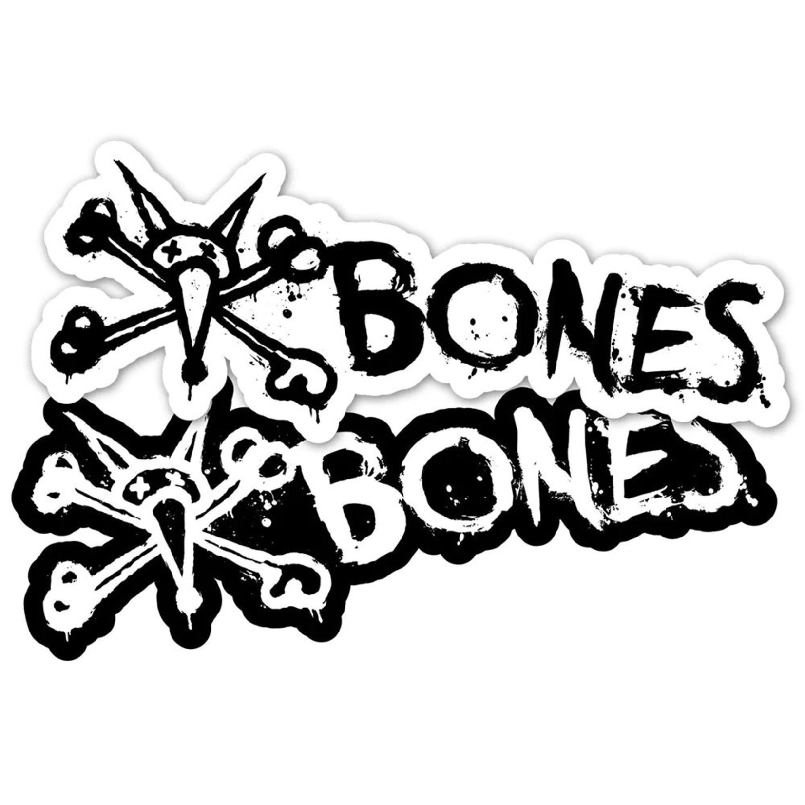 Bones Bones Vato Rat Text Sticker 6" -Assorted-