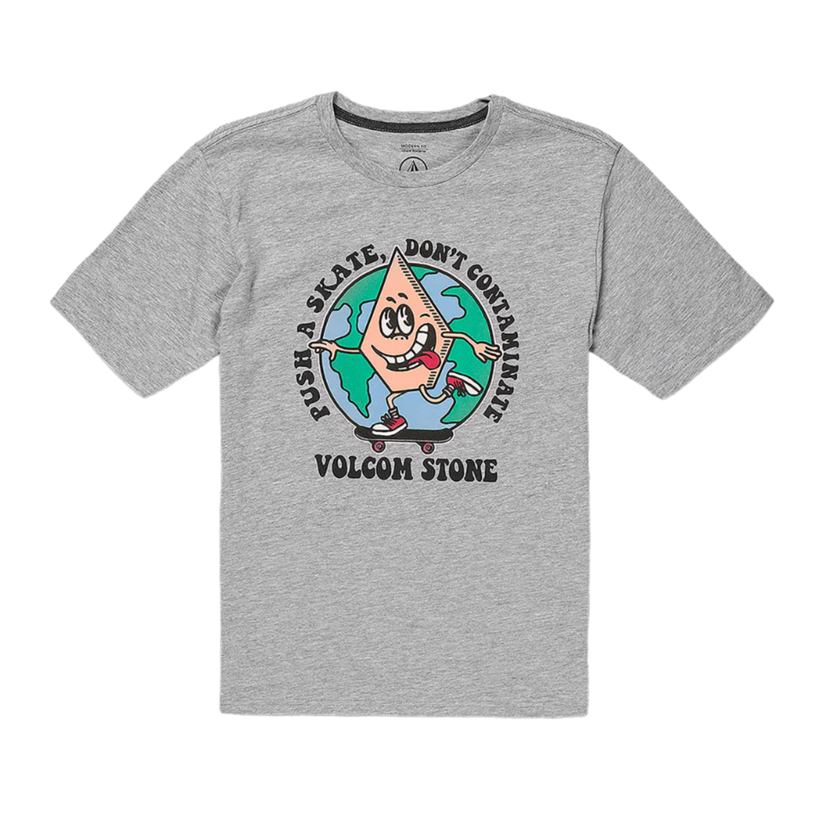 Volcom Volcom Big Boys Dontcontaminate T-Shirt - Ash Heather