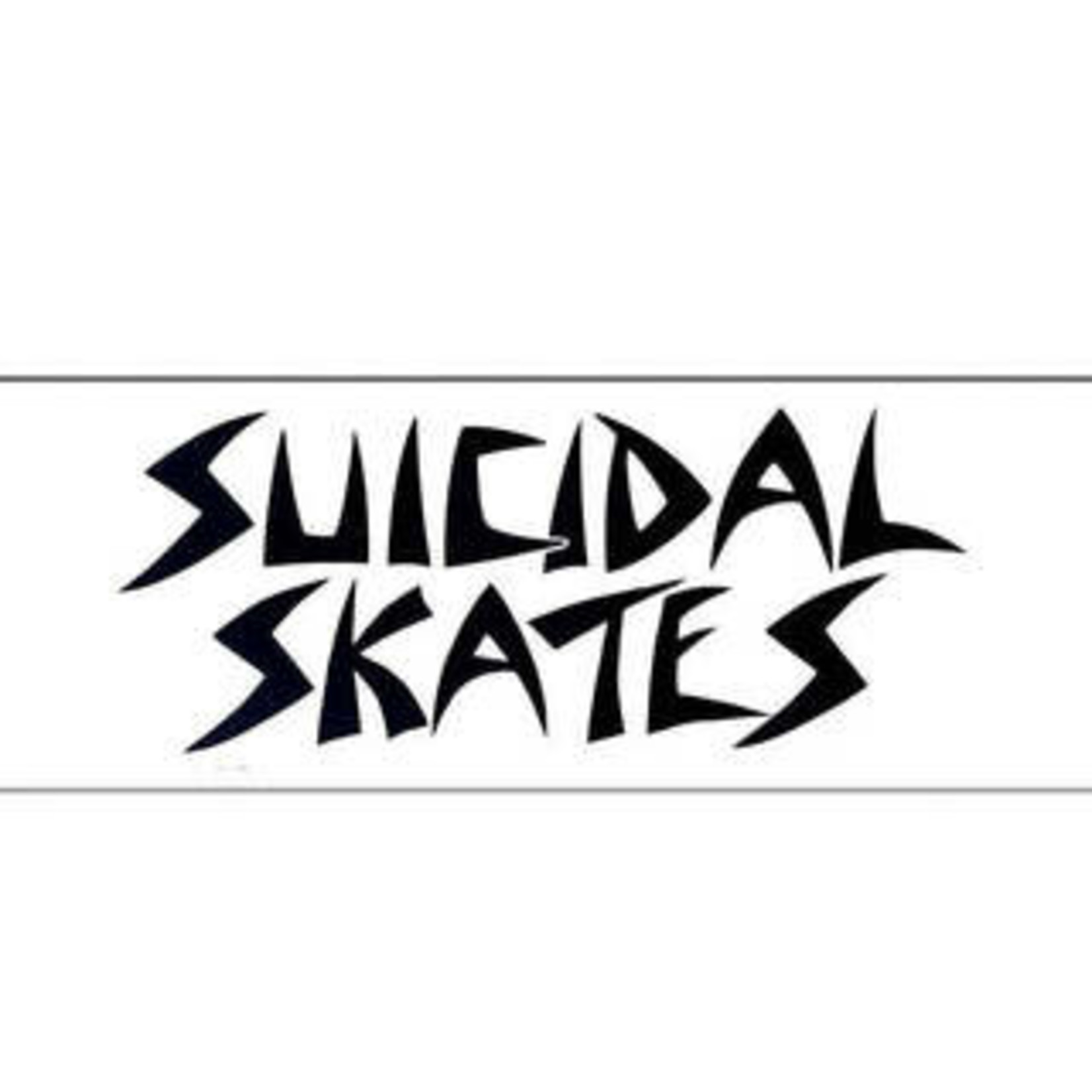 Suicidal Skates Suicidal Skates Logo Sticker - White -