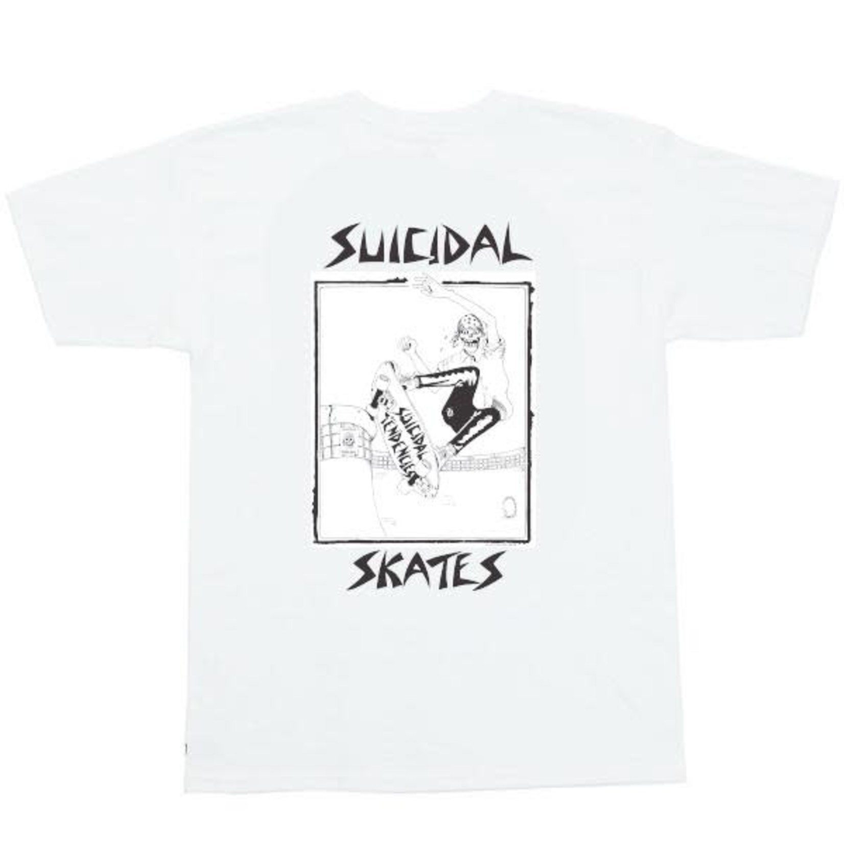 Suicidal Skates Suicidal Skates Pool Skater T-Shirt - White -