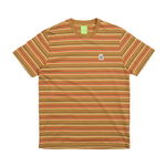Huf Huf Crown Stripe S/S Knit T-Shirt - Burnt Orange -