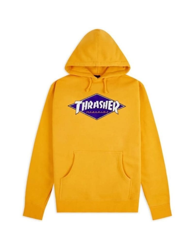 Thrasher Diamond Logo Hoodie Gold Attic Skate & Snow Shop