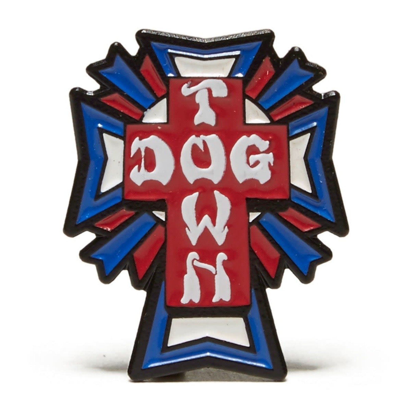 Dogtown Dogtown Cross Logo Color Enamel Pins - USA / 1.25"