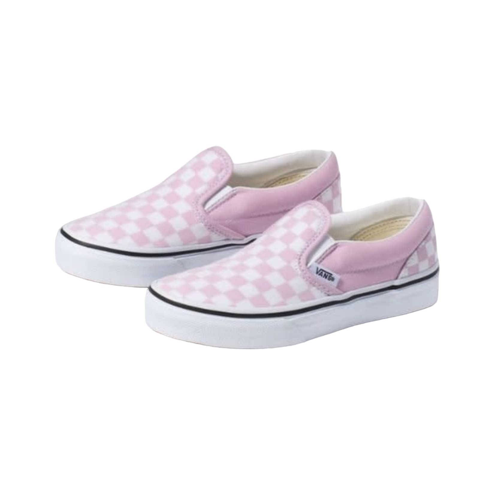 Vans Vans Classic Slip-On Youth Skate Shoes - Checker/Lilac -