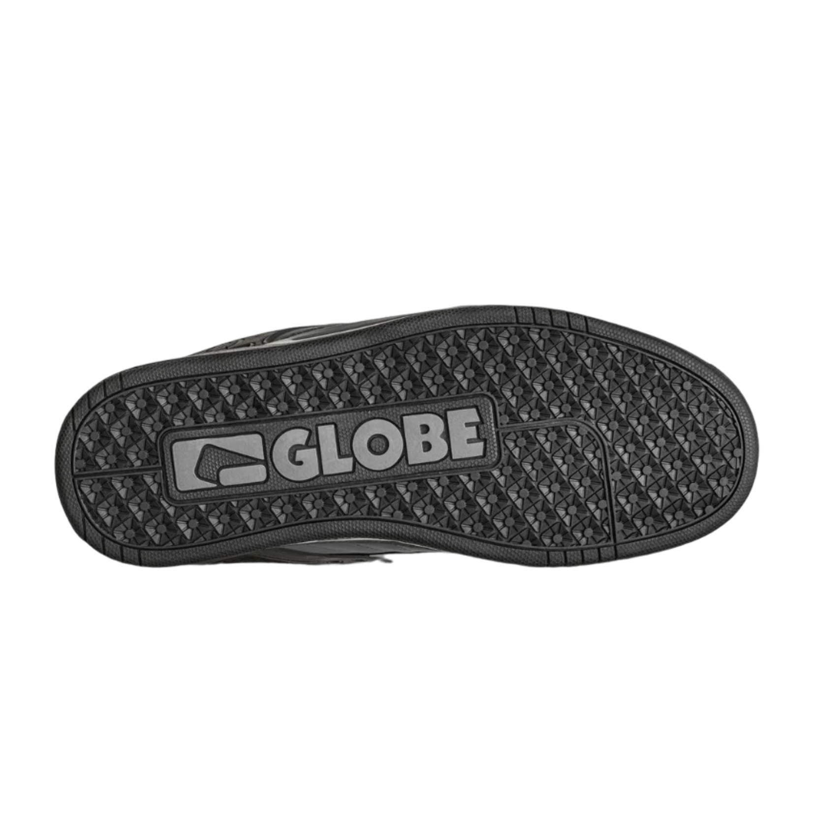 Globe Motley Mid Kids Black Chambray/White Skate Shoes - Size 1 or