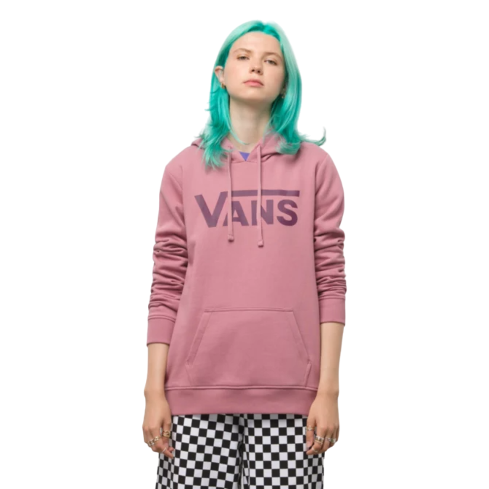 Vans Classic V Girls Hoodie Peach Whip