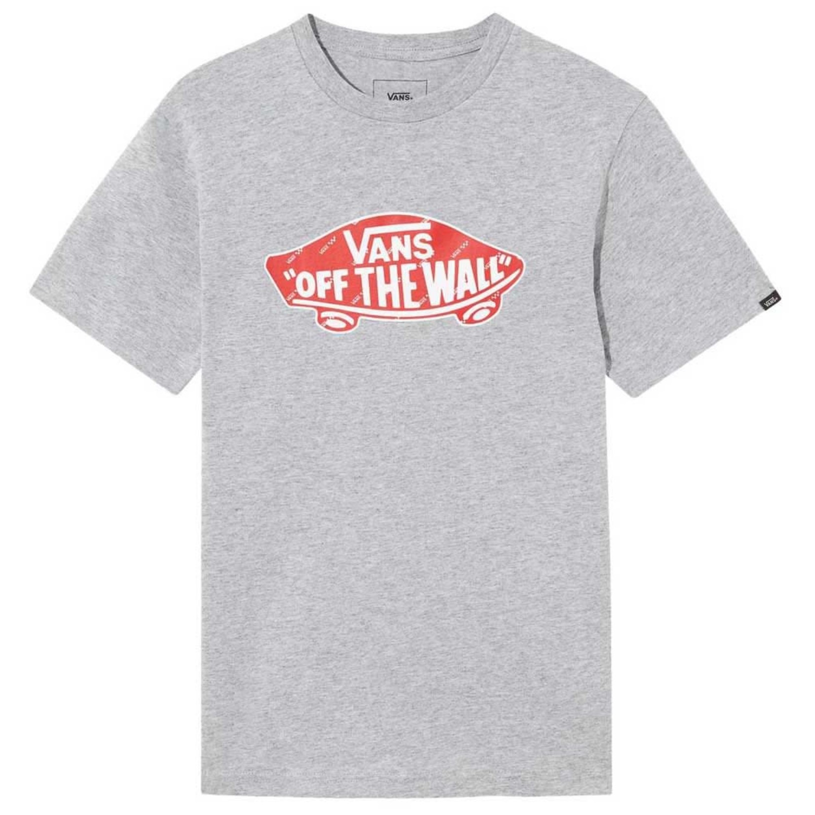 Vans Boys OTW Logo Fill Attic Skate Shop T-Shirt - - Grey Snow 
