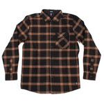 Volcom Volcom x Girl L/S Flannel Shirt - Black -