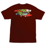 Santa Cruz Skateboards Santa Cruz Meek Slasher T-Shirt - Burgundy