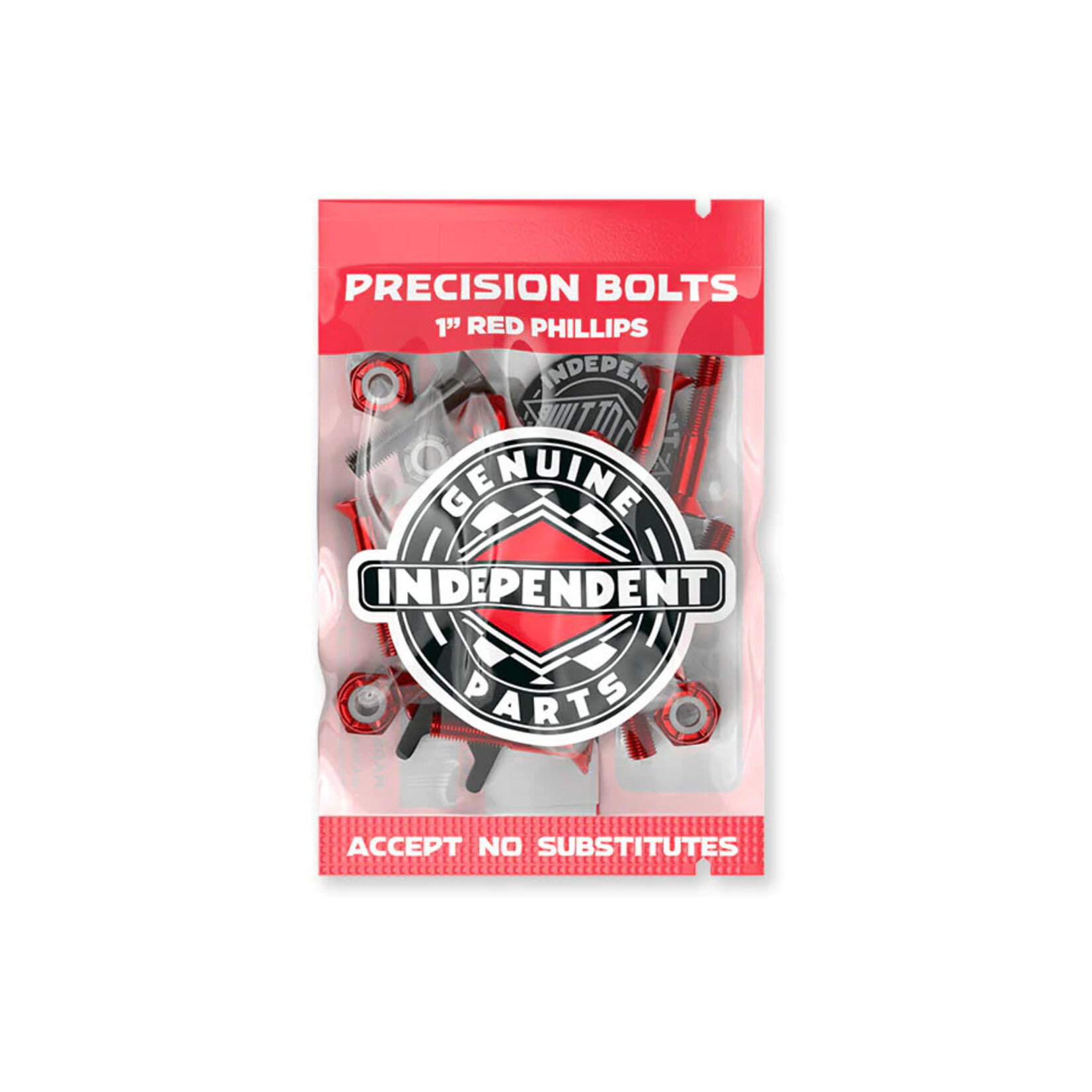 Independent Independent Hardware - Red/Black - 1"