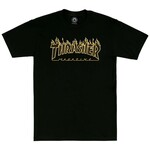 Thrasher Thrasher Flame Logo T-Shirt - Black/Black