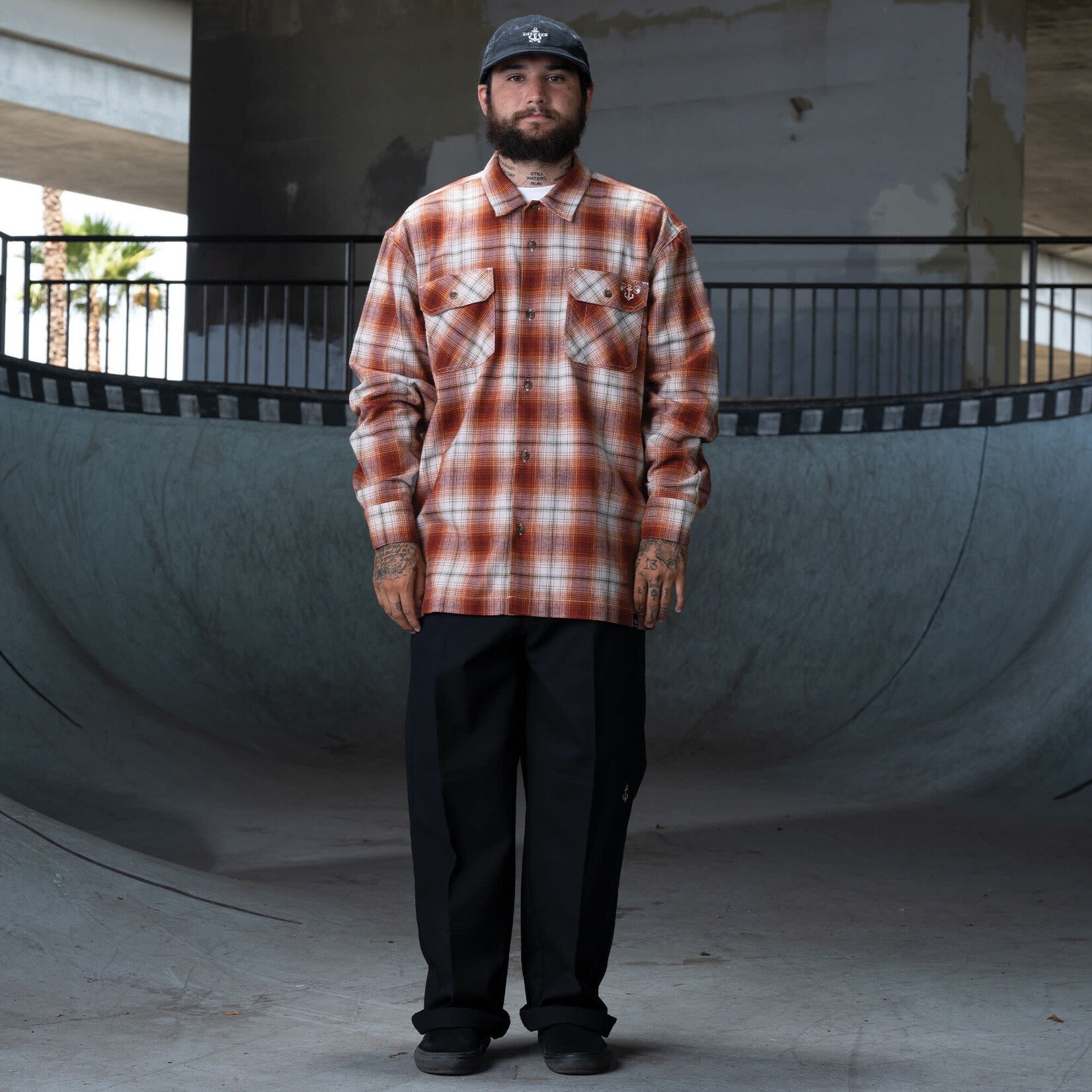 Dickies Dickies Ronnie Sandoval Flannel Shirt - Burnt Ombre