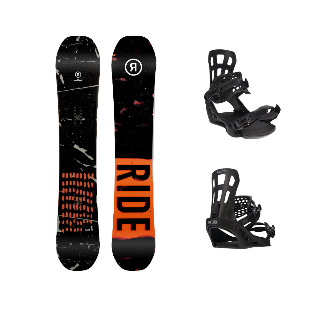 RIDE snowboard MANIC 155cm バインディングセット - スノーボード