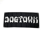 Dogtown Dogtown Bar Logo Flag - 46" x 15" - Black / White