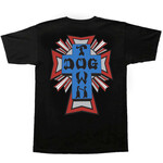 Dogtown Dogtown Cross Logo Color T-Shirt - Black/Red/Grey/Blue