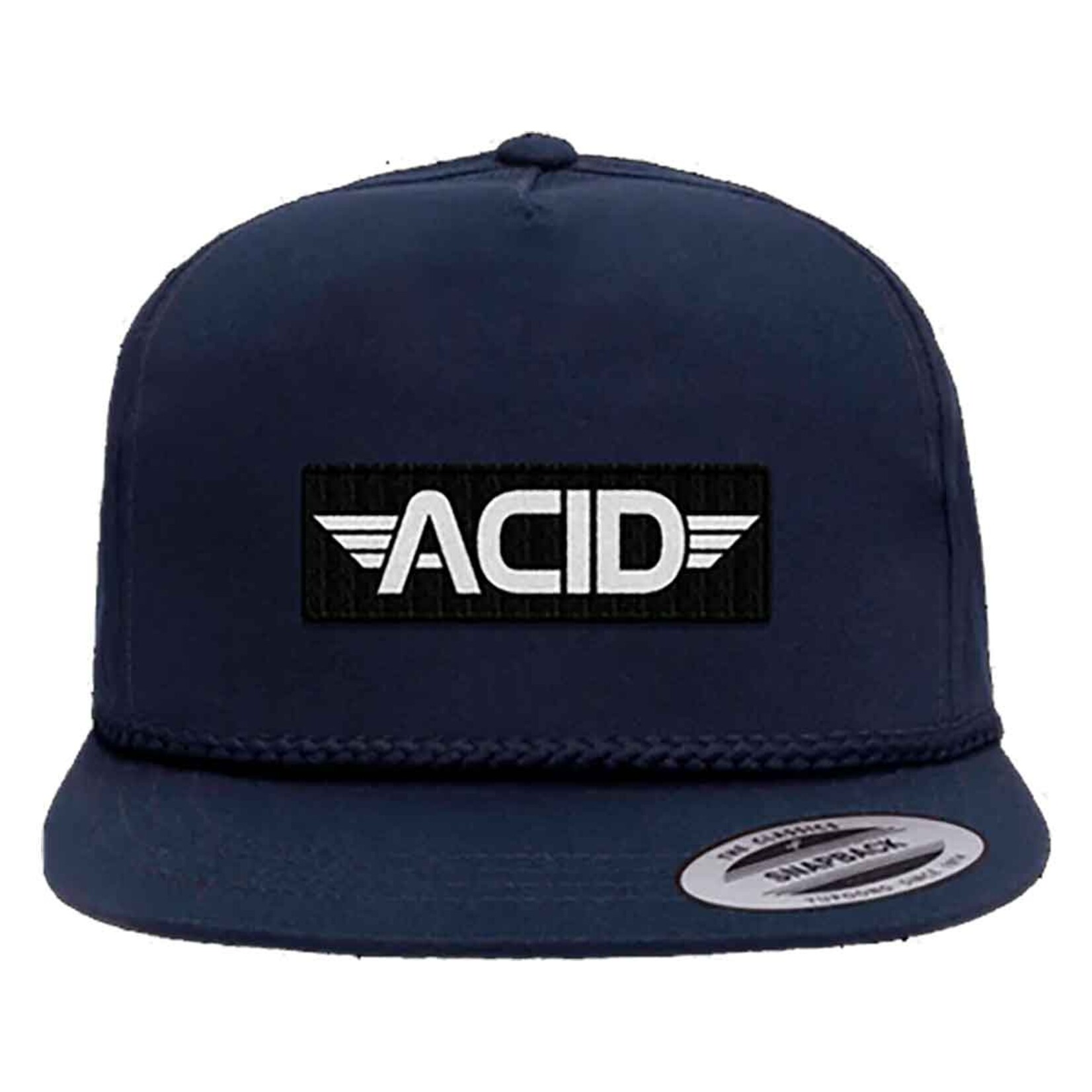 Acid Acid Bar Snapback Hat - Navy