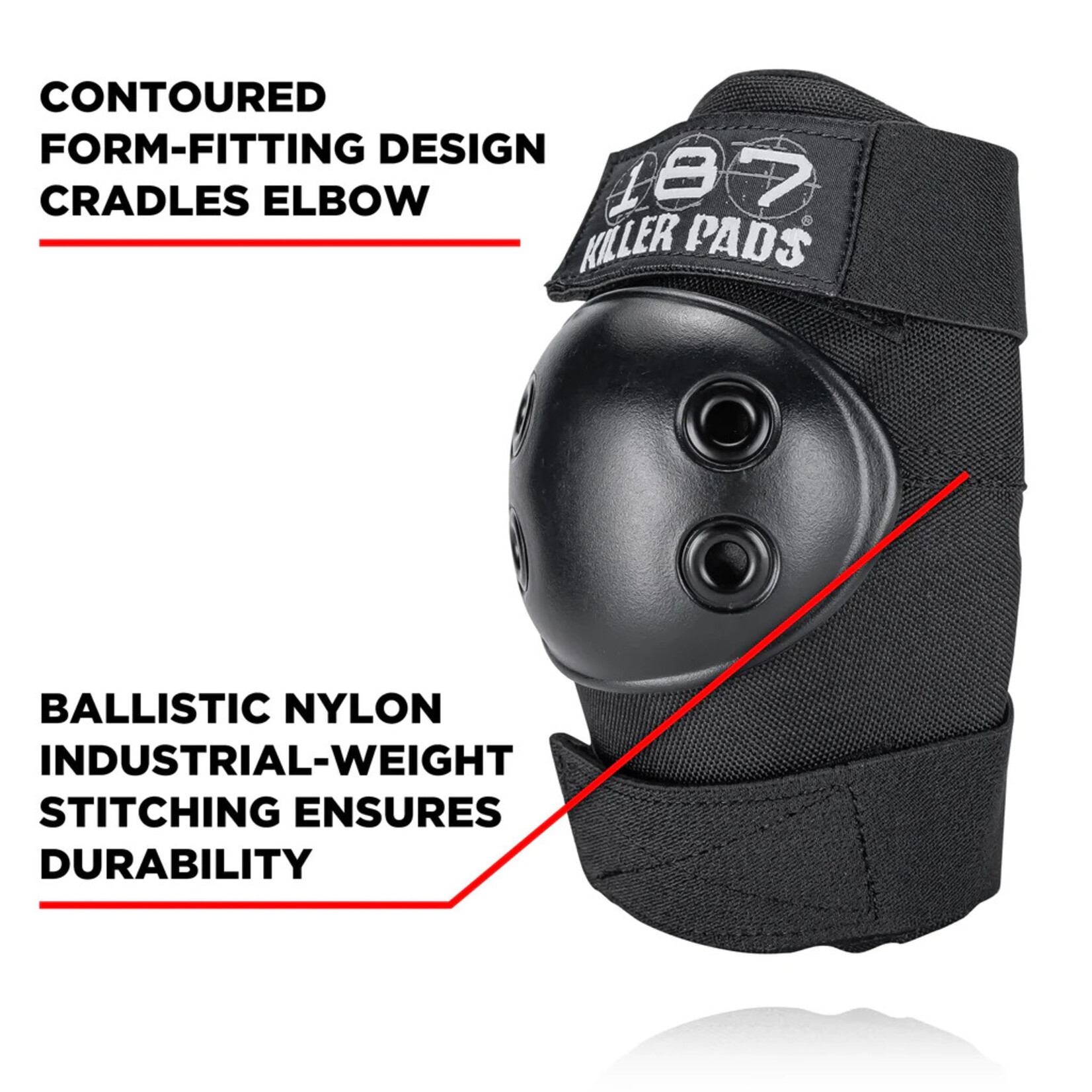 187 Killer Pads 187 Killer Pads Elbow Pads - Black -