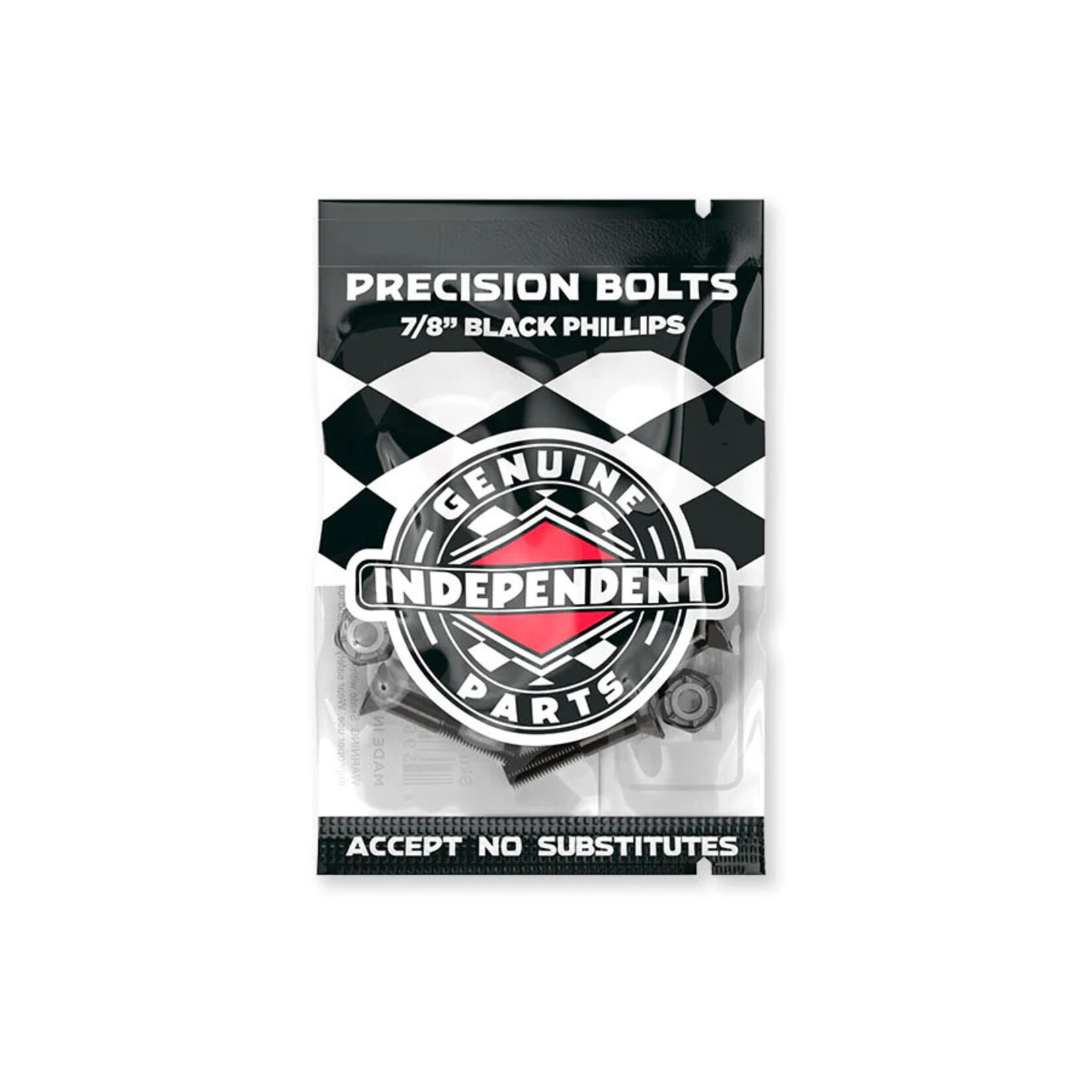 Independent Independent Precision Bolts 7/8" Phillips Hardware - Black