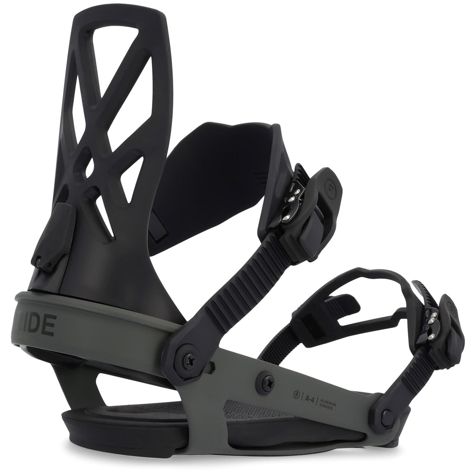 Ride Snowboard co. Ride A4 Snowboard Bindings - Black Noir