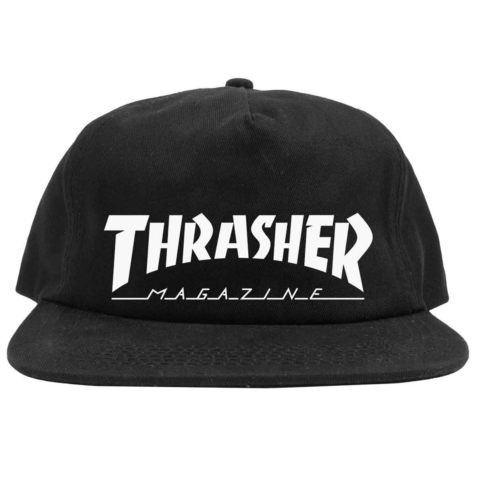 Thrasher Thrasher Mag Logo Snapback Hat - Black/White