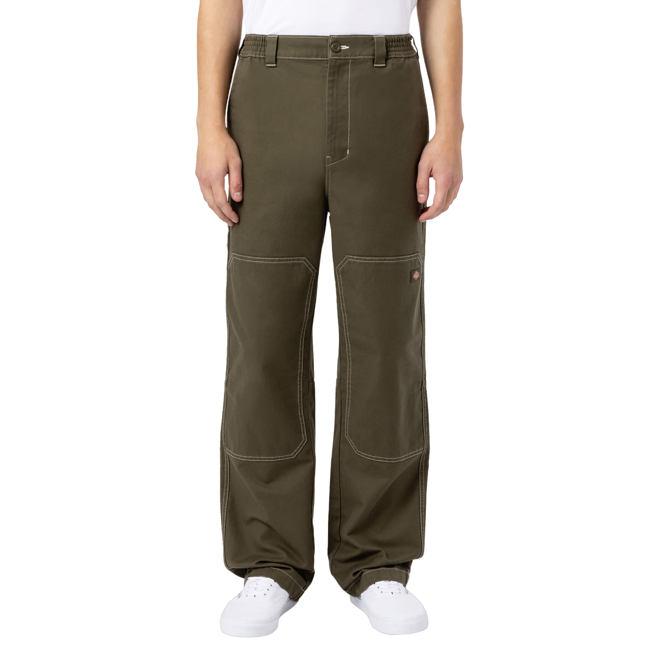Dickies Florala Double Knee Twill Pants - Military Green - Attic Skate &  Snow Shop