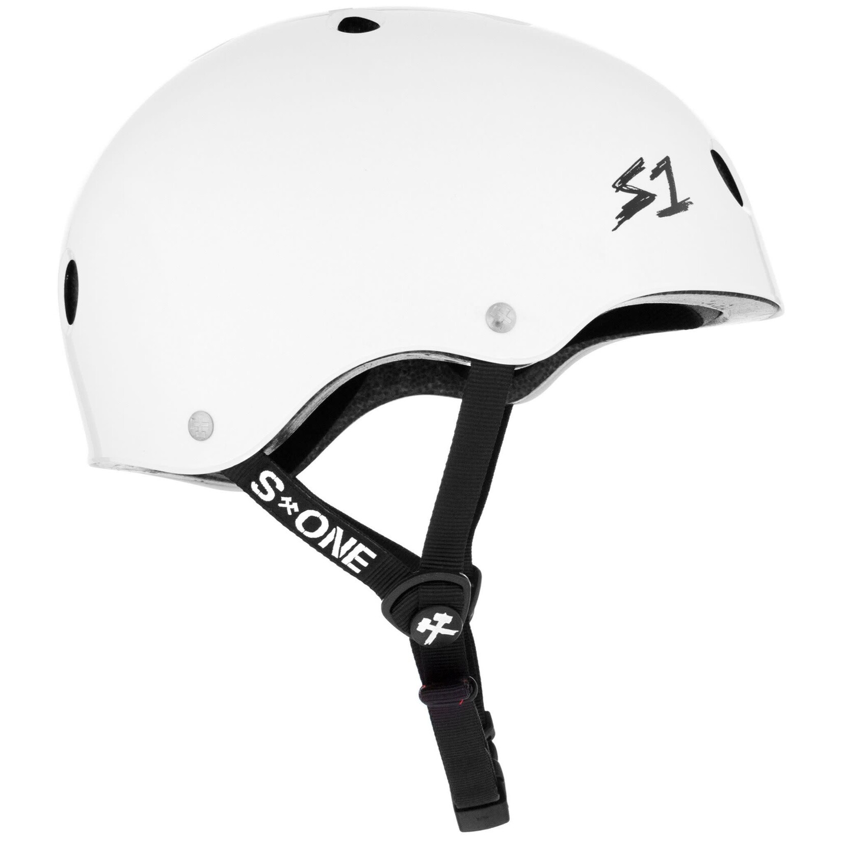 S-One Helmets S-One Helmet Mini/Youth Lifer White Gloss XL (20.5")