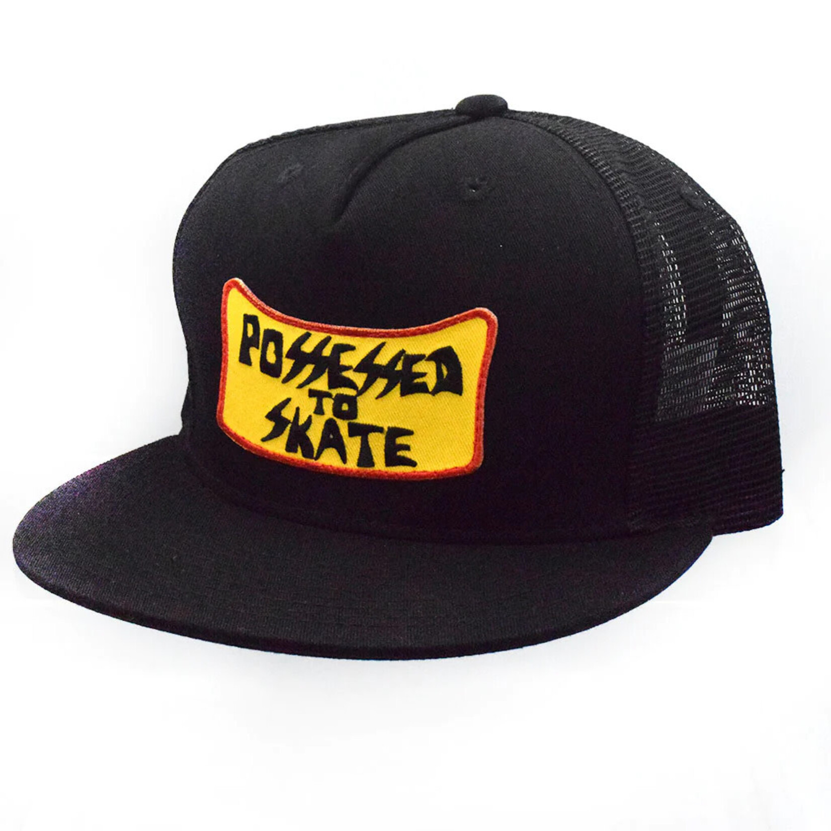 Dogtown Suicidal Skates Possessed to Skate Patch Mesh Hat - Black