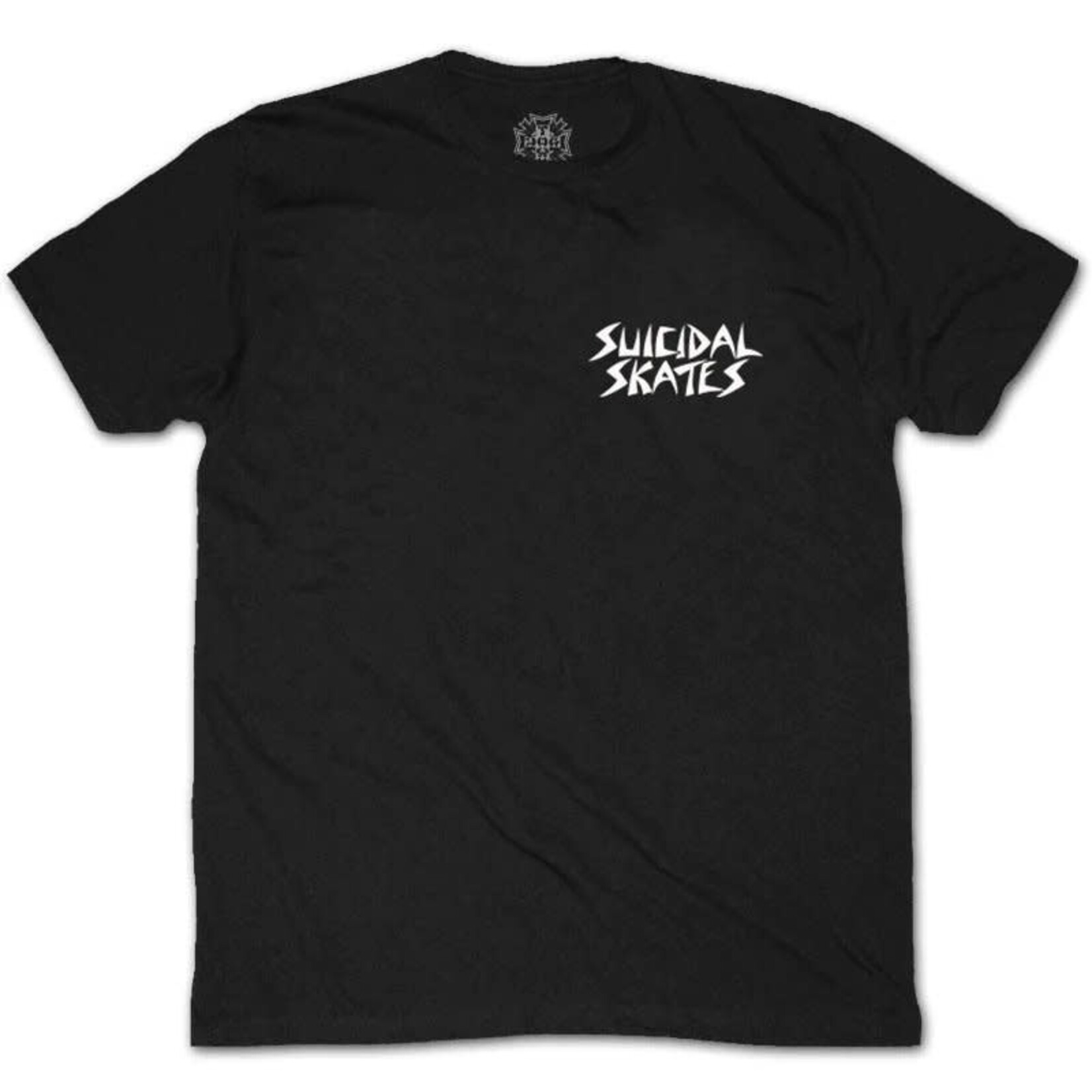 Dogtown Suicidal Skates Punk Skull T-Shirt - Black/Silver Hat