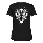 Dogtown Dogtown Cross Logo Women's Fine Jersey T-Shirt - Black/White