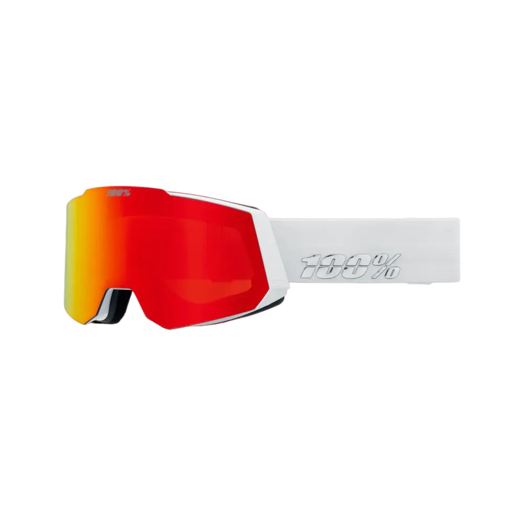 100percent 100% Snowcraft Goggle - White/Red and Turquoise Lens